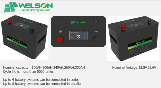 पोर्टेबल RV Lifepo4 बैटरी साइकिल लाइफ लॉन्ग 24V ली आयन बैटरी सोलर गोल्फ कार्ट उल लिस्टेड